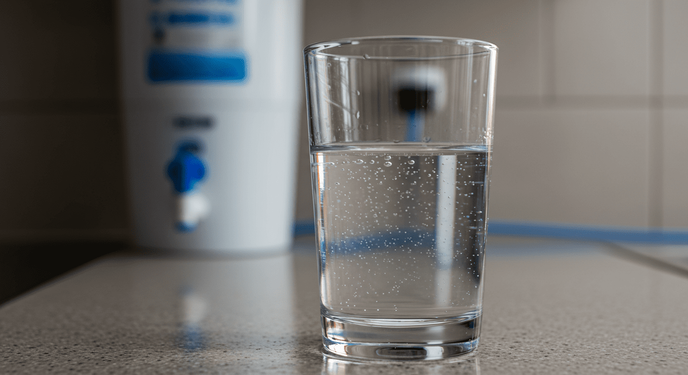 Family Enjoying Filtered Water