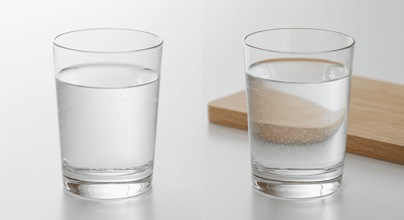 A family enjoying clean, filtered water in their home.